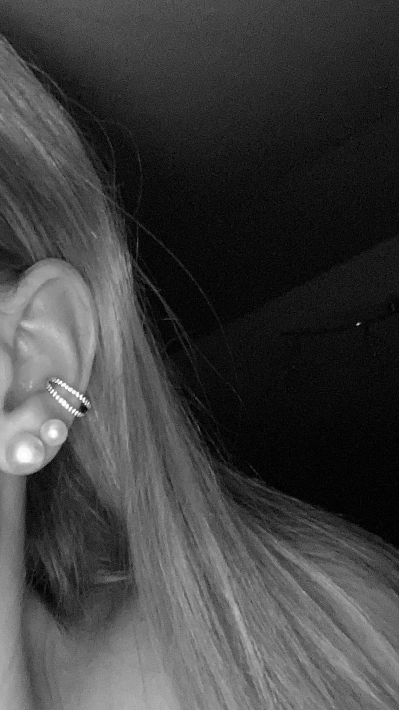 Customer photo review of Double Clicker Piercing | Titan