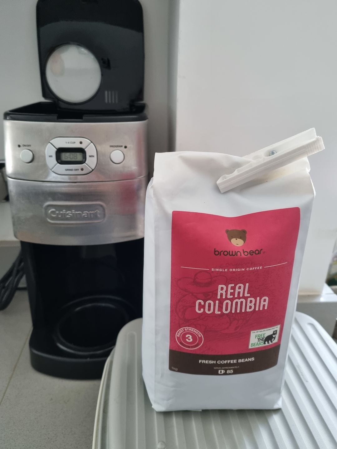 Customer photo review of Real Colombia Coffee, Strength 3, Medium Roast