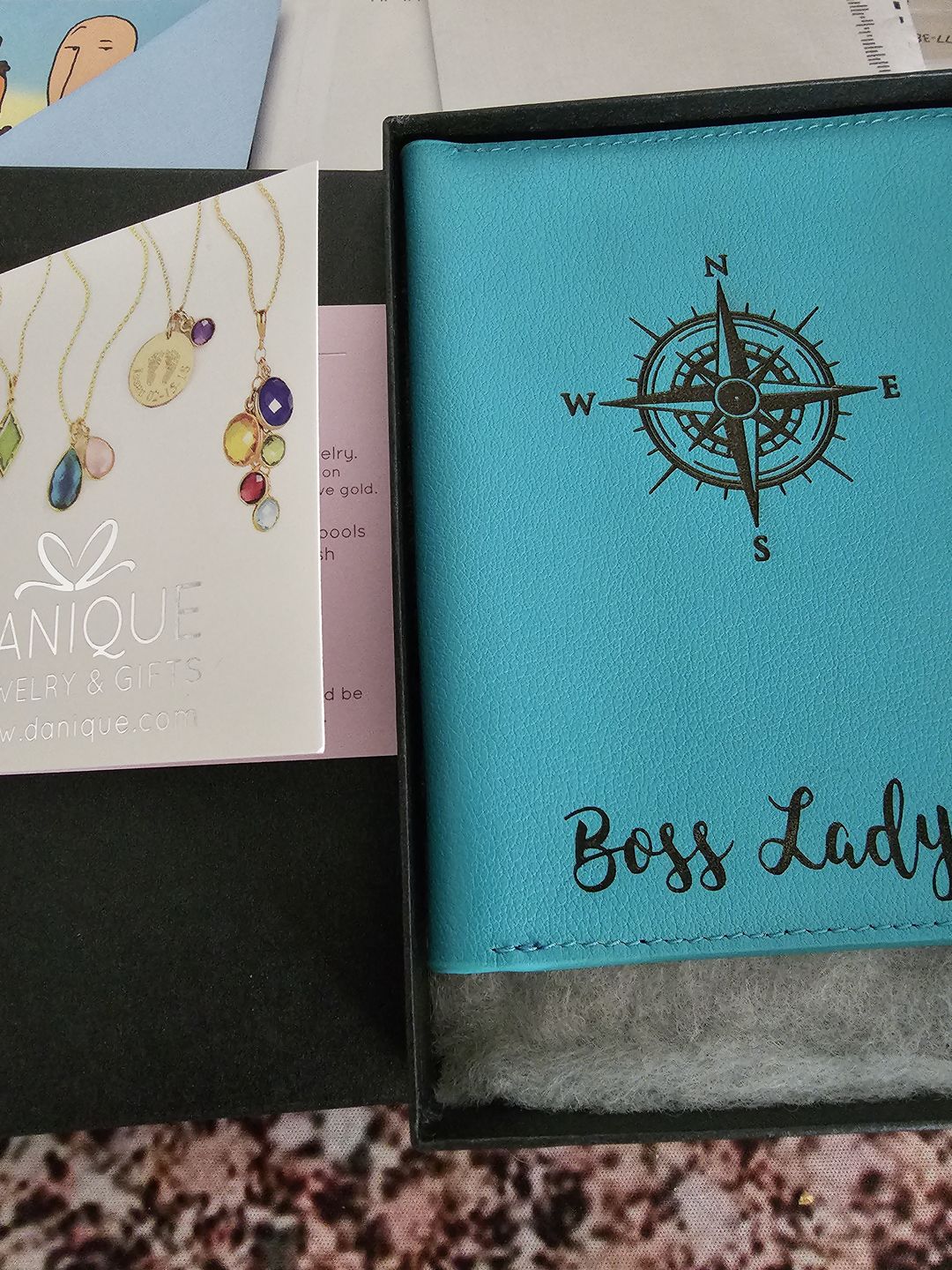 Customer photo review of Personalized Leather Passport Holder