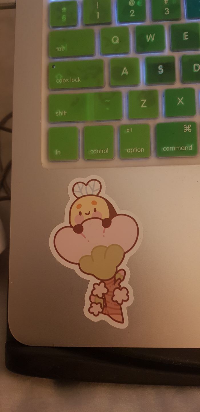 Customer photo review of Bumblebutt Sakura Vinyl Sticker