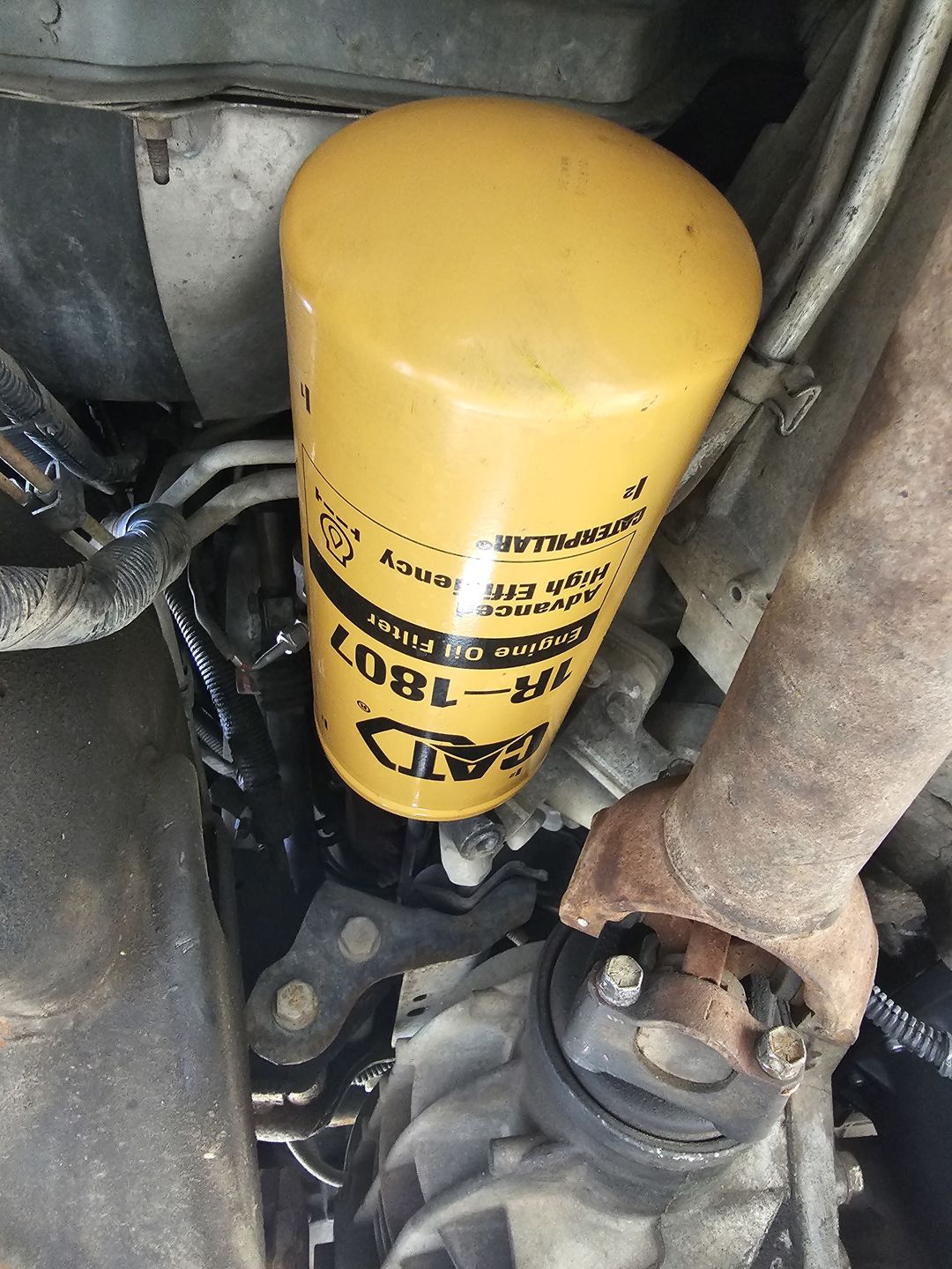 Customer photo review of 2001-2019 CAT Converted Duramax High-Efficiency Oil Filter (1R-1807)