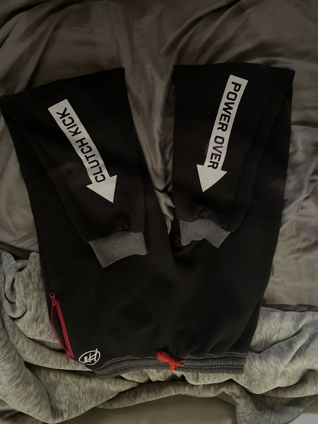 Customer photo review of Mens Power Over Track Pants - Black
