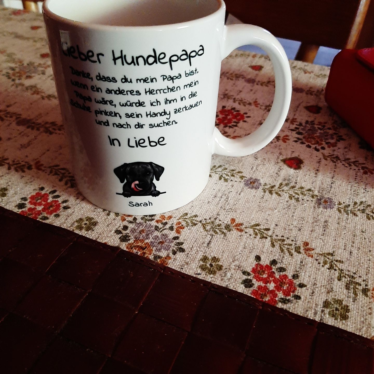 Customer photo review of Lieber Hundepapa - Individuelle Tasse
