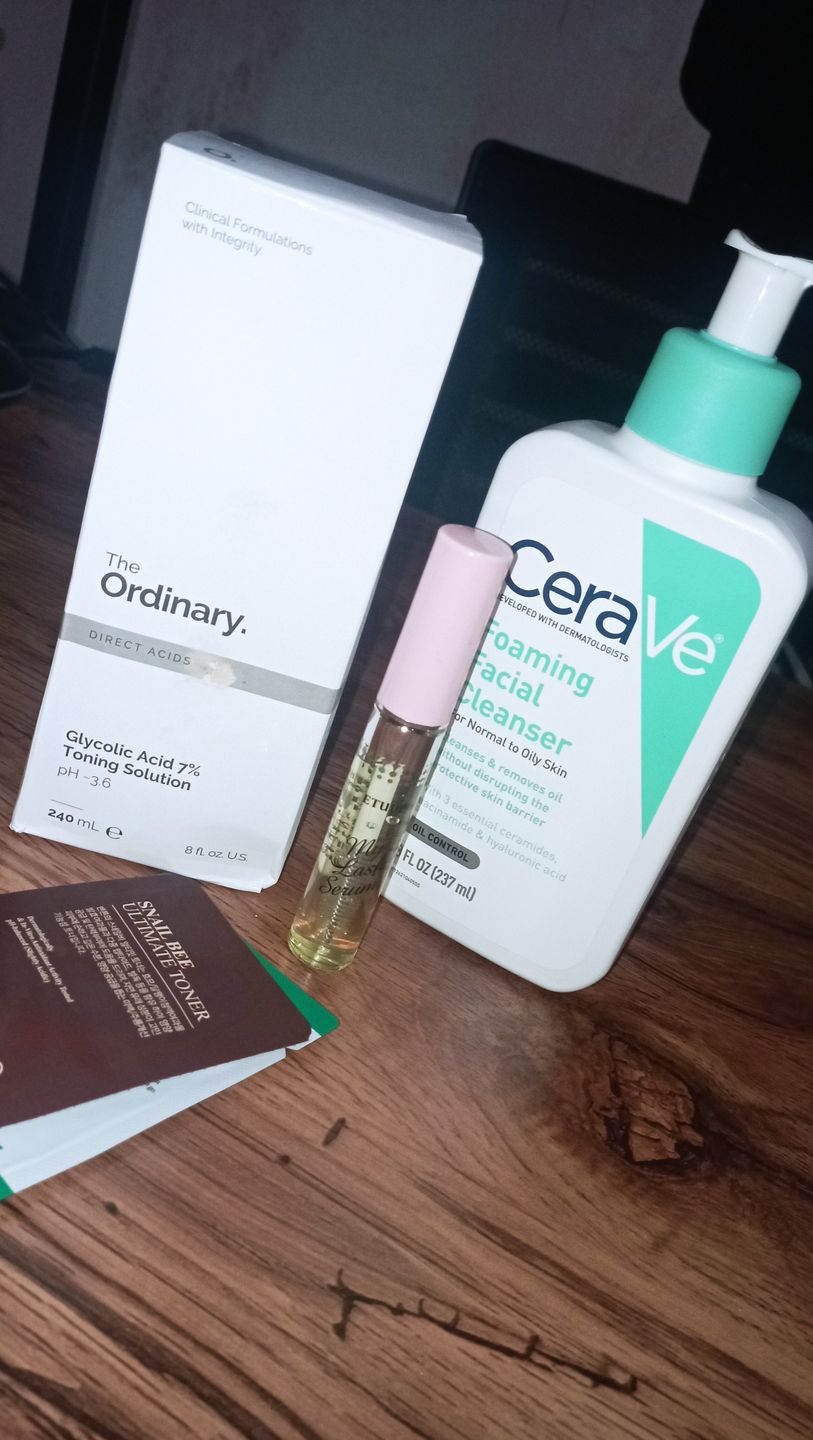 Customer photo review of Glycolic Acid 7% Exfoliating Toning Solution 240ml