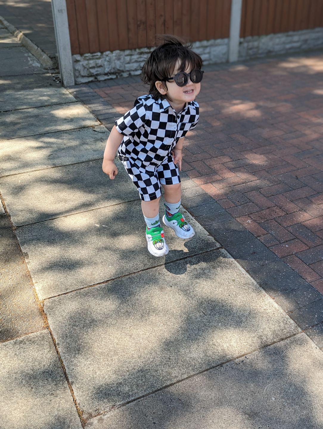 Customer photo review of Chef's Check Cotton Drill Fabric