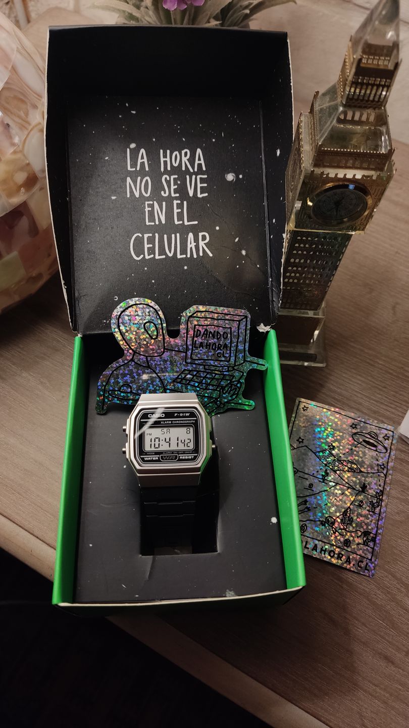 Customer photo review of Reloj Casio Vintage F-91WM-7ADF Plateado/Negro