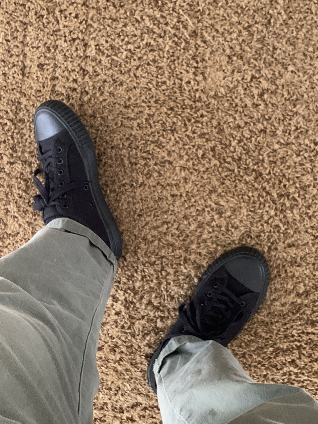 Customer photo review of Jet Black Center Lo Top | Unisex Canvas Sneaker