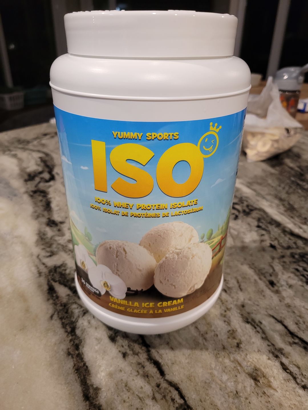 Customer photo review of Yummy Sports - ISO 100% Protéine Isolate 2lbs