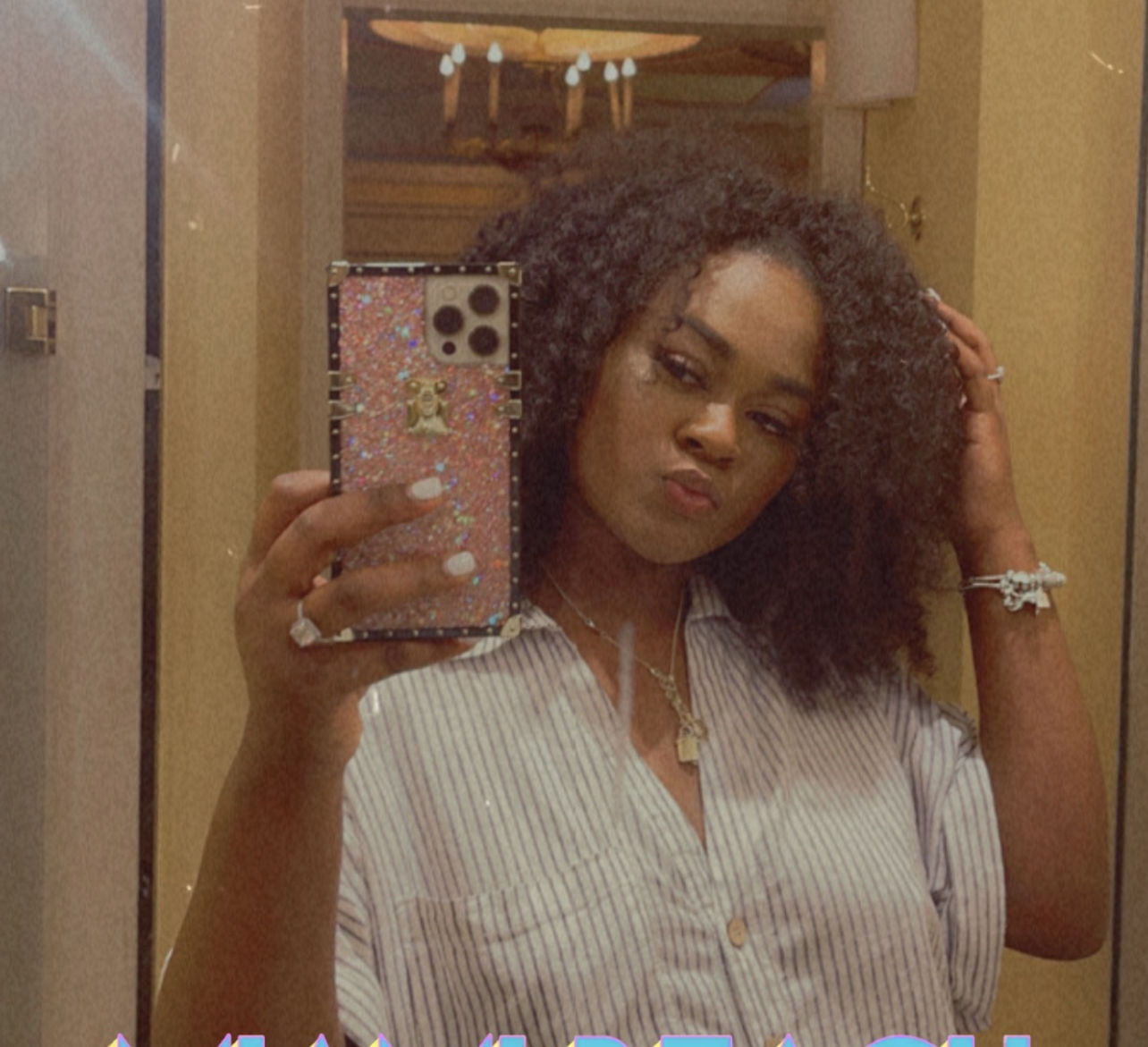 Customer photo review of Ashley Kinky Curly Human Hair Headband Wig
