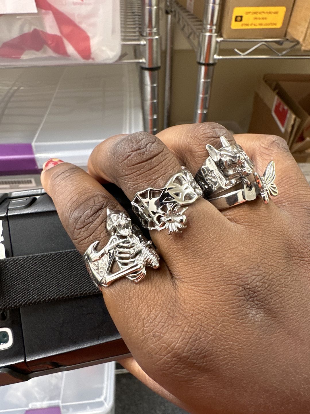 Customer photo review of SPIDER WEB RING