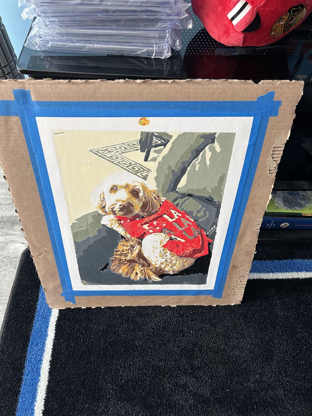 Customer photo review of Custom Pet Paint by Numbers | Just Upload Your Photo!