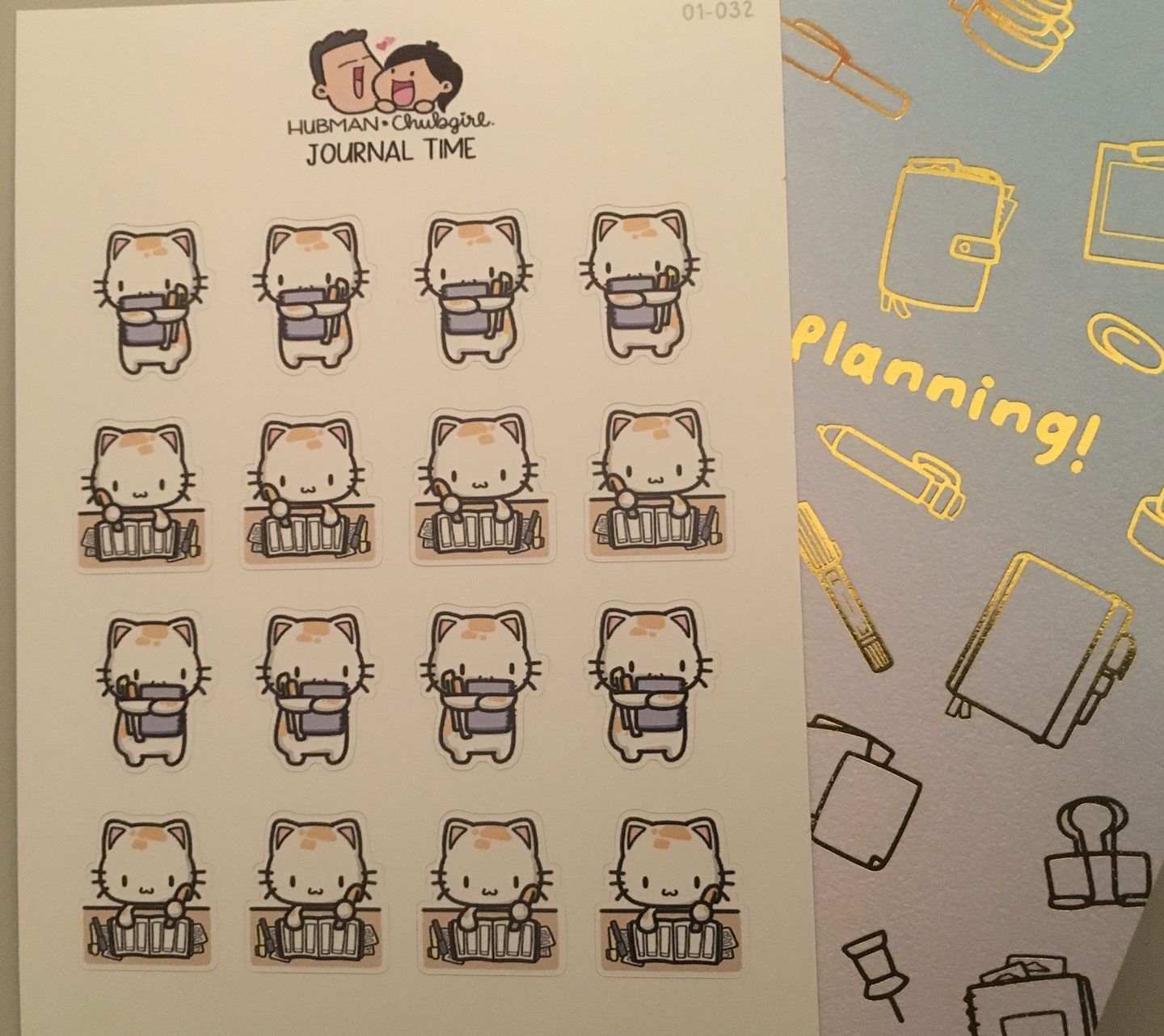 Customer photo review of Journal Time Planner Stickers
