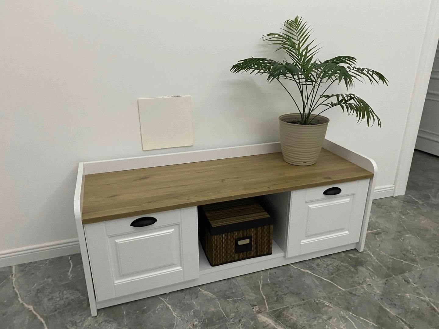 Customer photo review of Rani P2 Modern Ayakkabılık Ayakkabı Dolabı  Renk: Beyaz - S. Ceviz M1