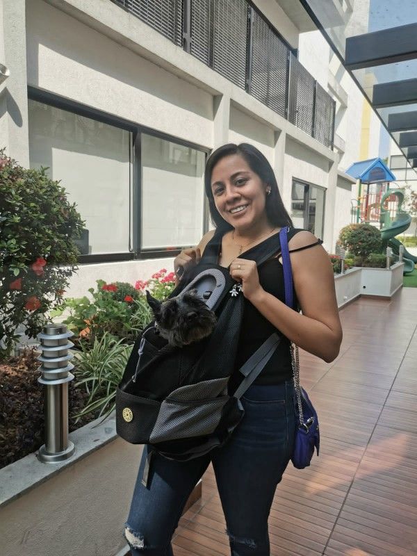 Customer photo review of Emmalove - Hunde-Rucksack