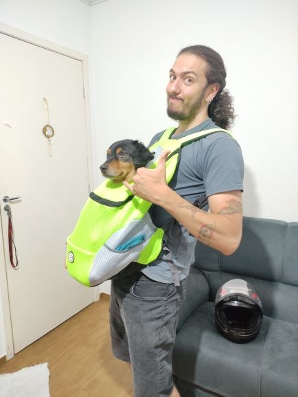 Customer photo review of Emmalove - Hunde-Rucksack