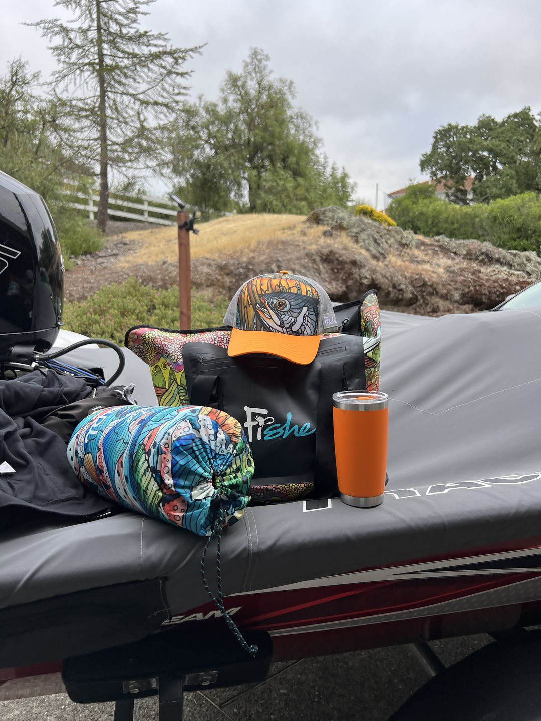 Customer photo review of Dolly Vee Abstract Trucker Hat