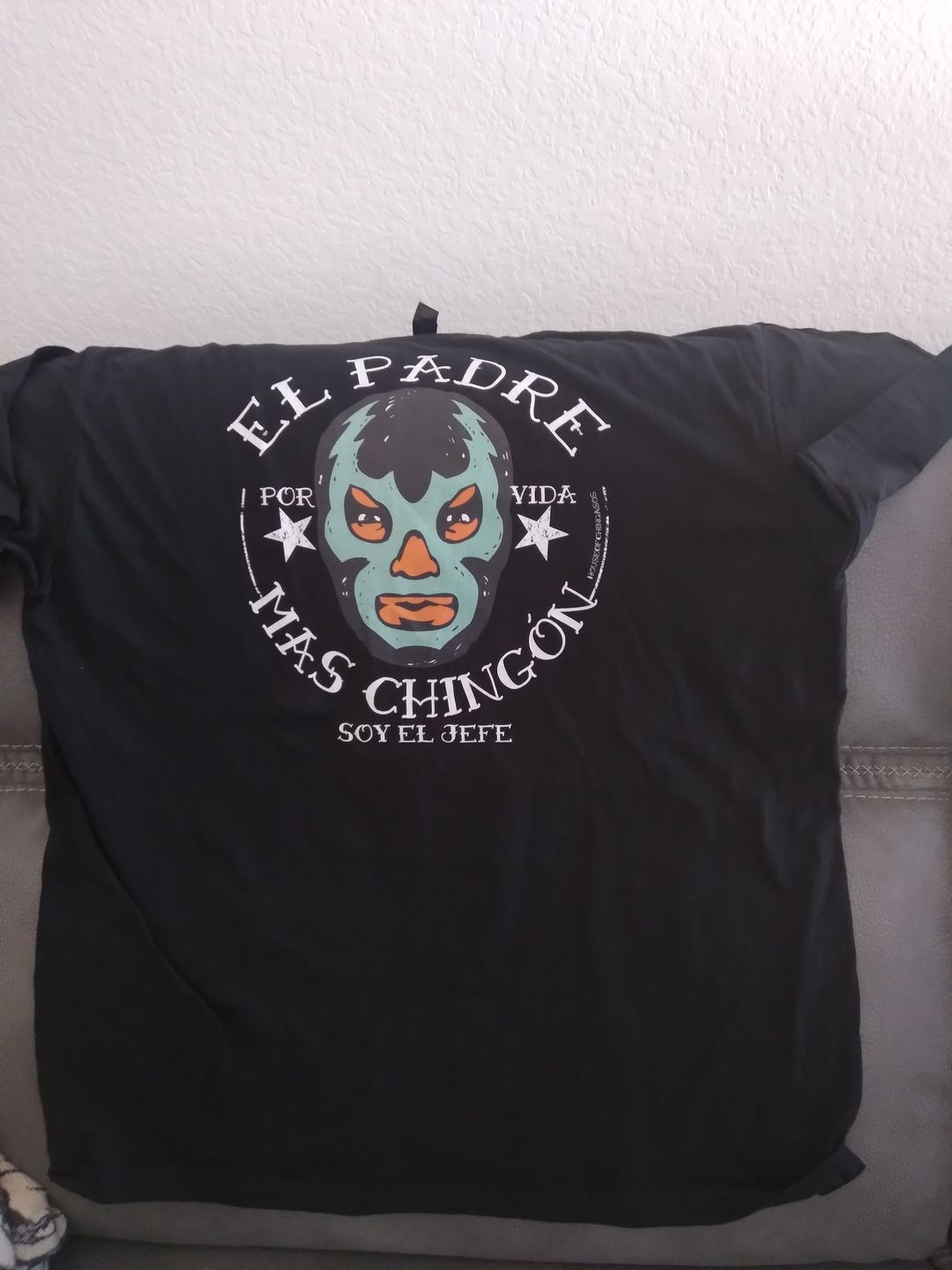 Customer photo review of El Padre Mas Chingon OG T-Shirt