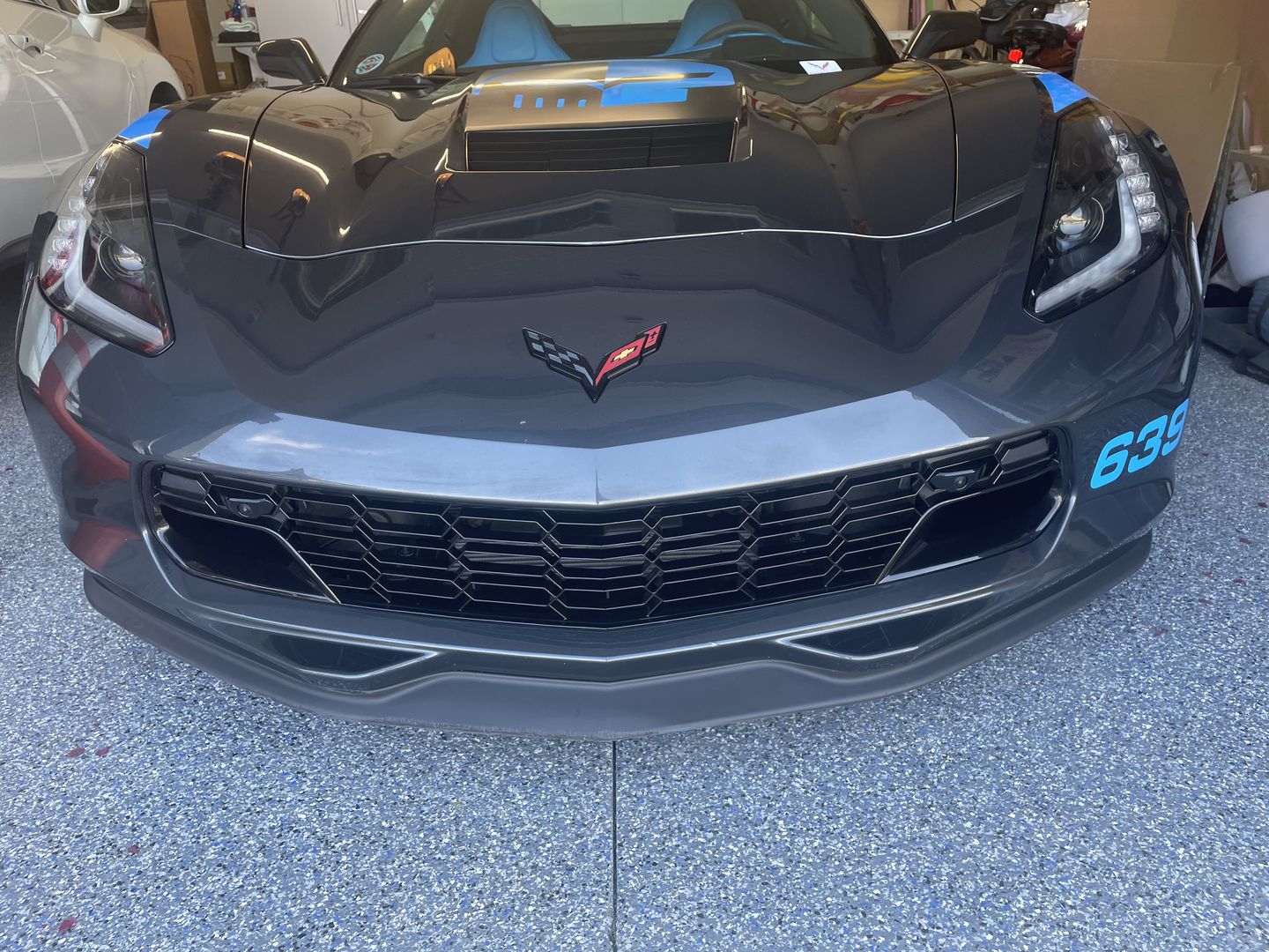 Customer photo review of Corvette C7 Carbon Flash Front Bumper Grill