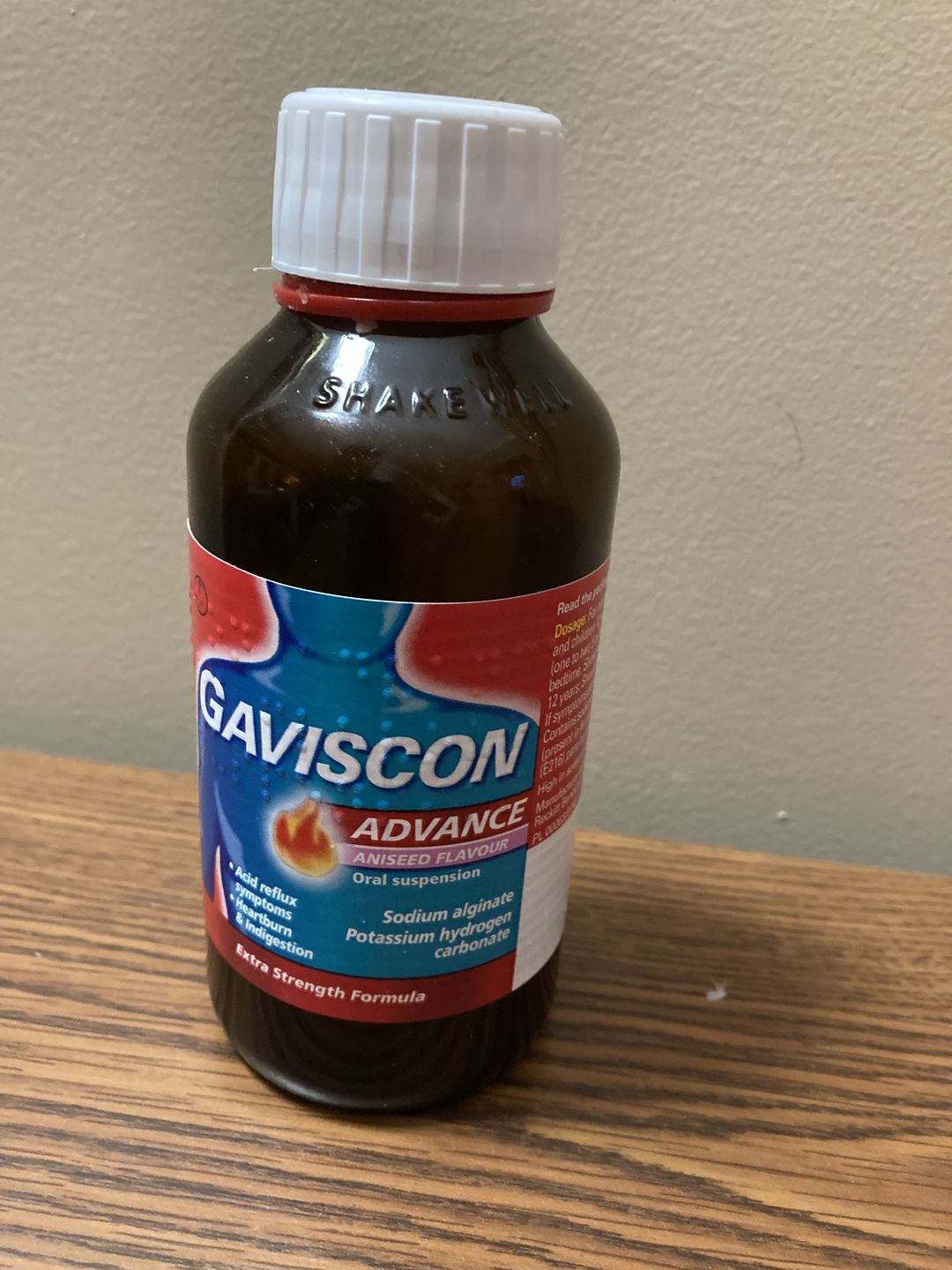 Customer photo review of Gaviscon Advance Aniseed Flavour Oral Suspension, 300ml 6 Pack