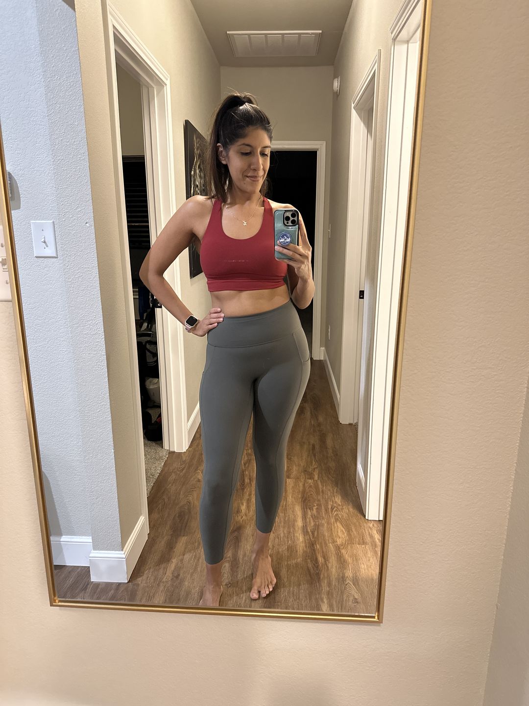 Customer photo review of NKD Leggings With Pockets | Ivy Green