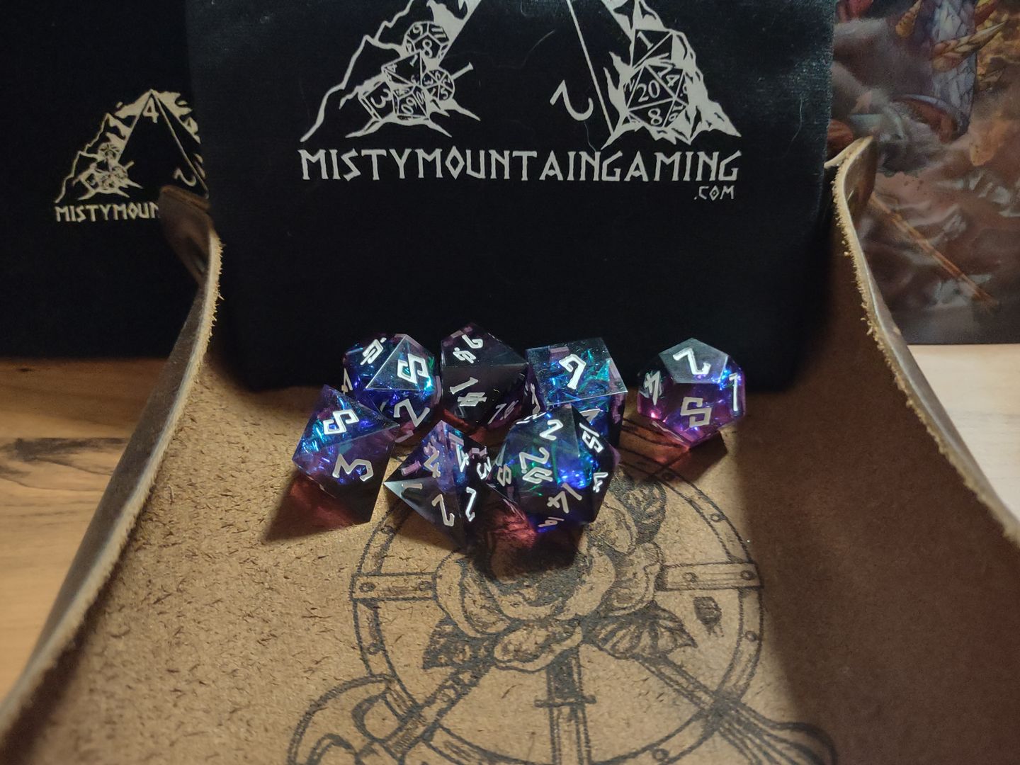 Customer photo review of INCANTATION RESIN DICE SET