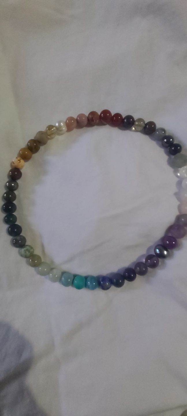 Customer photo review of Codificador Elástico "Unidad" de 45 Minerales (8 mm): Un Arcoiris de Energía 🌈