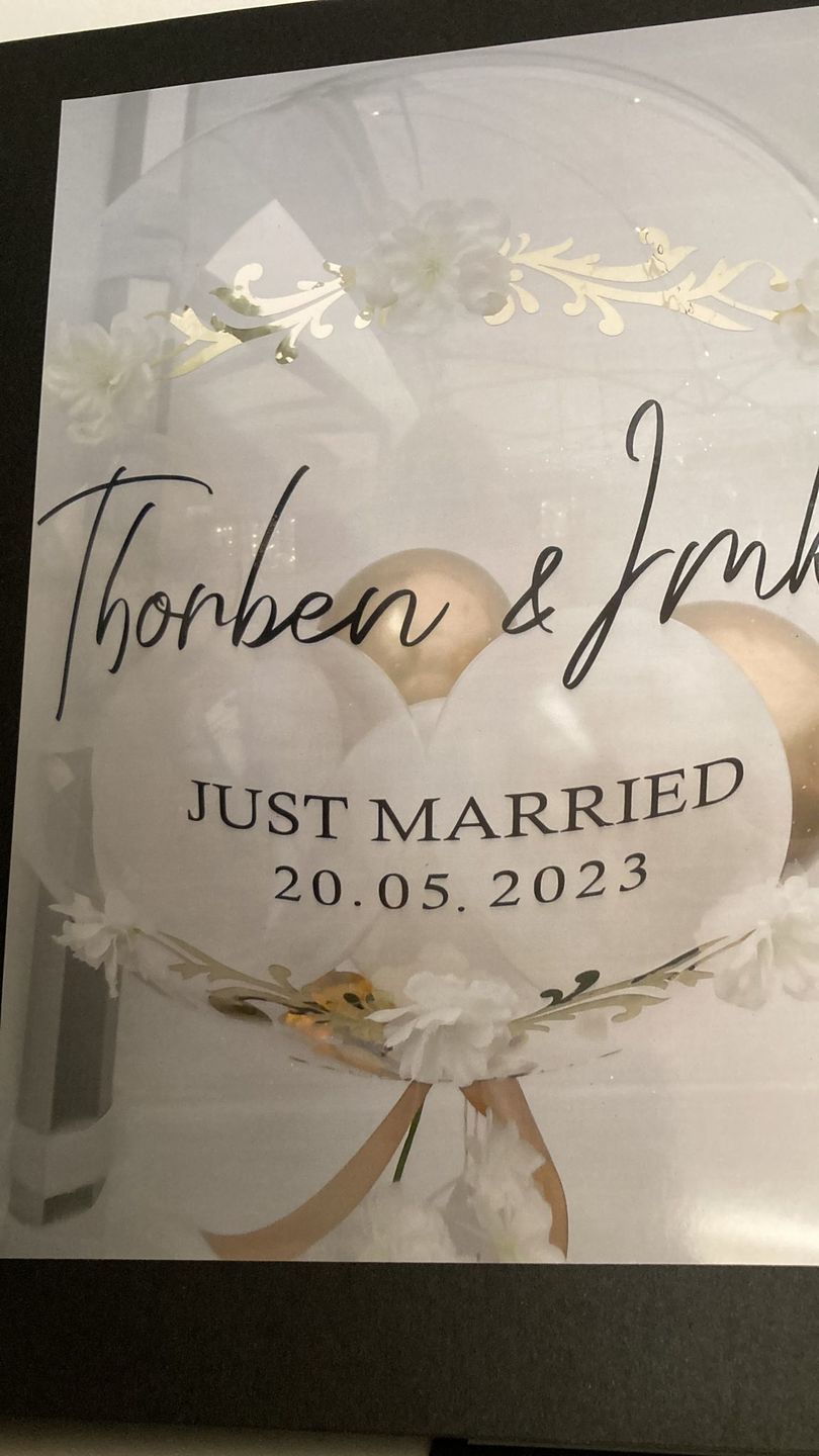 Customer photo review of Wedding Blossom Designer Ballon