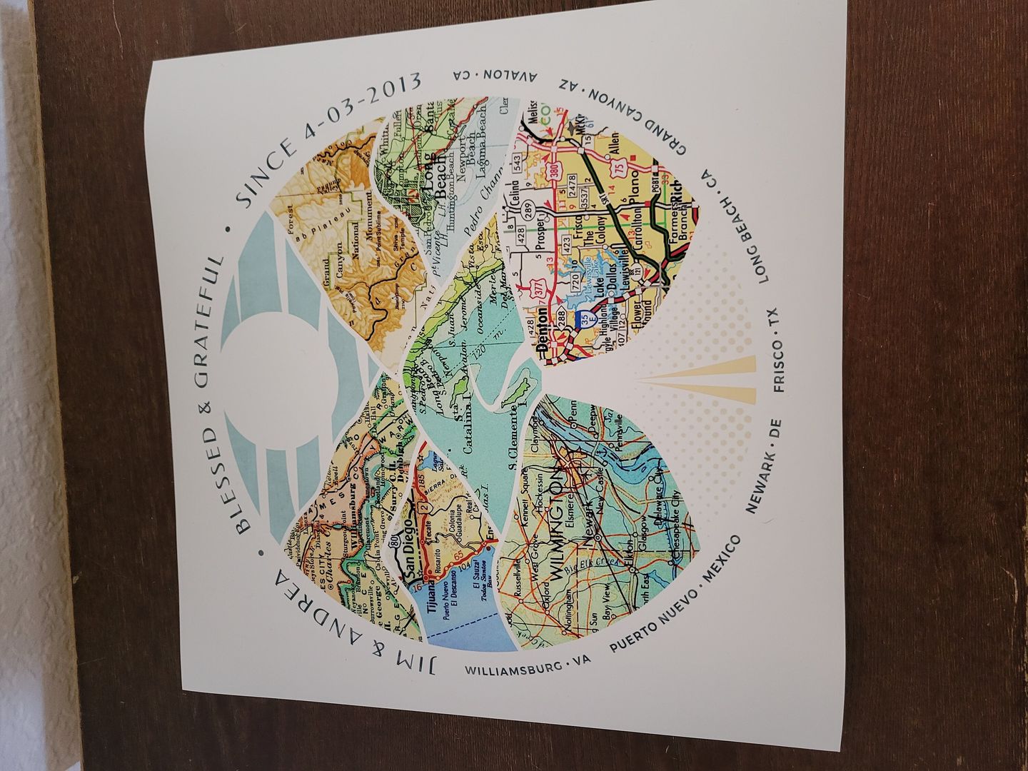 Customer photo review of Wanderlust Map [Digital Only]