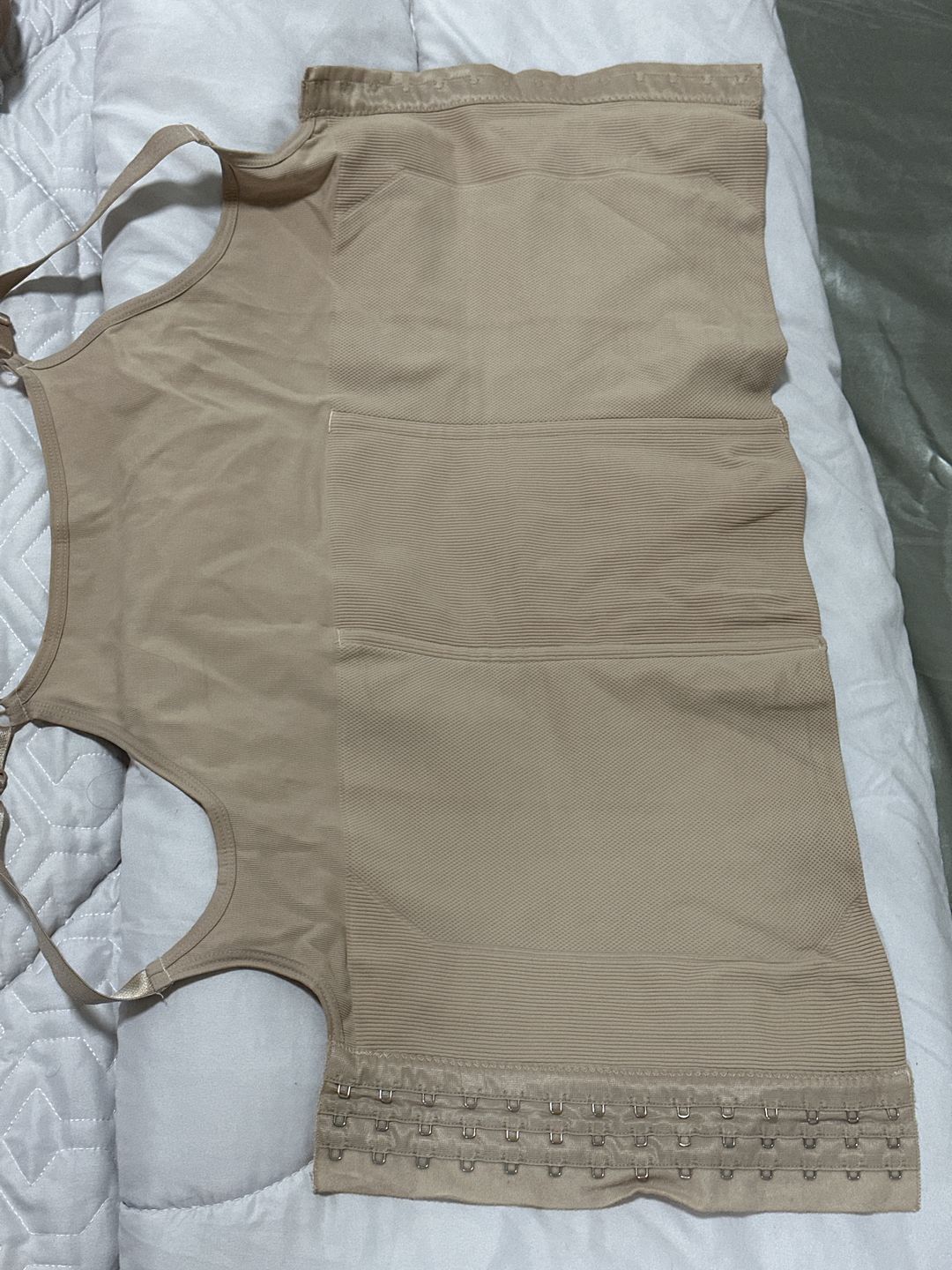Customer photo review of Microfiber Shoulder Straps Back Support Waist and Abdomen Control Corset