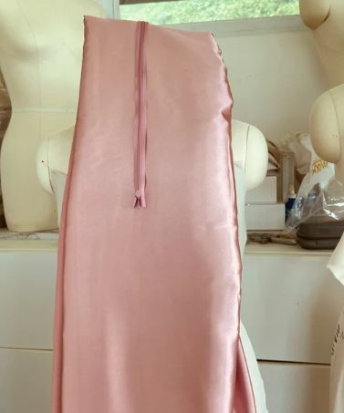 Customer photo review of Dusty Rose Satin