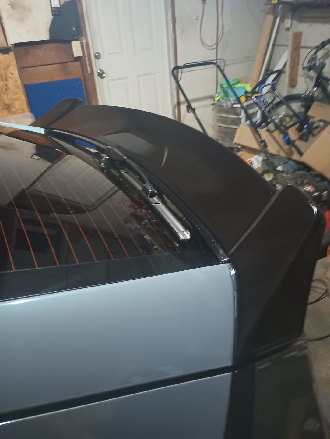 Customer photo review of Rear Spoiler Wing - Glossy Black for 2017-2020 Honda Civic Hatchback