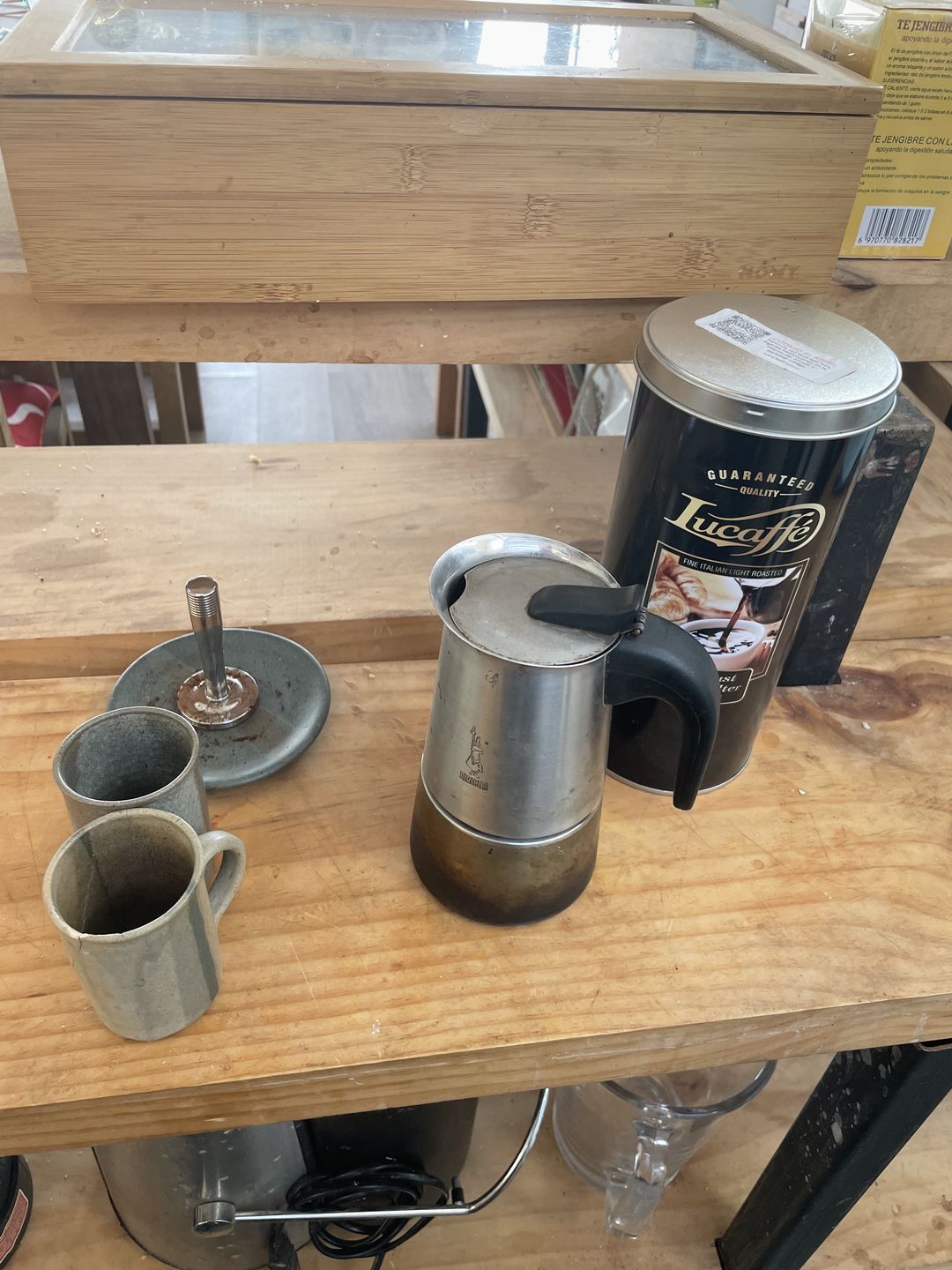 Customer photo review of Lucaffe Breakfast Coffee filter 500 grs Grano Molido