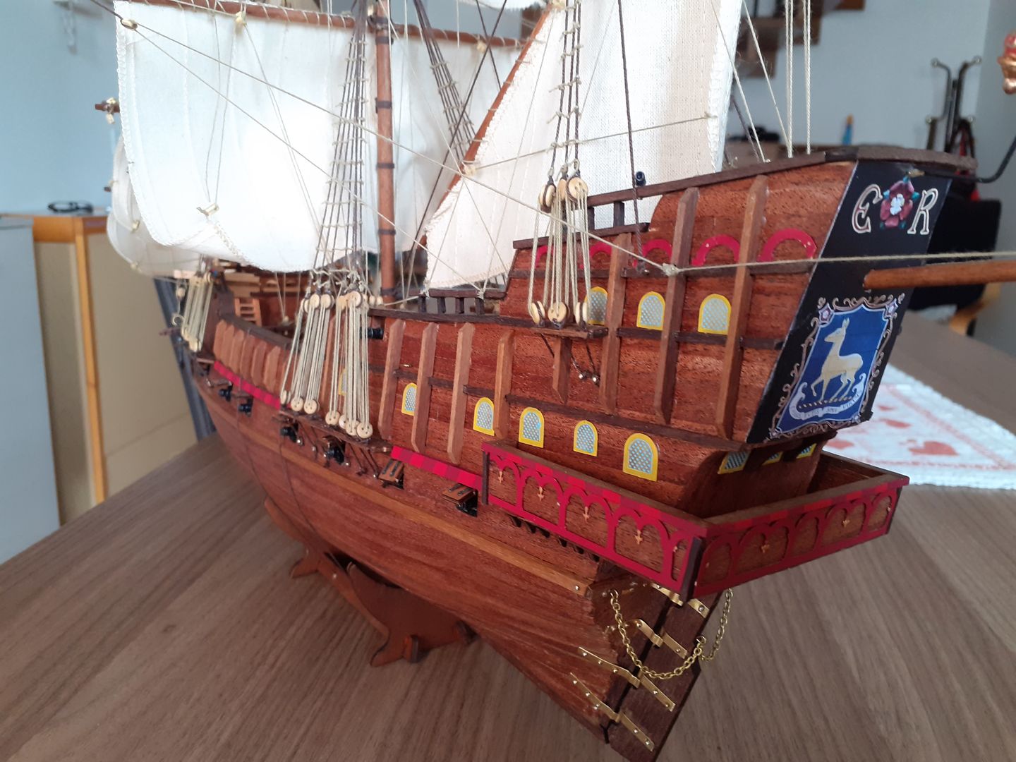 Customer photo review of Maqueta Barco Golden Hind