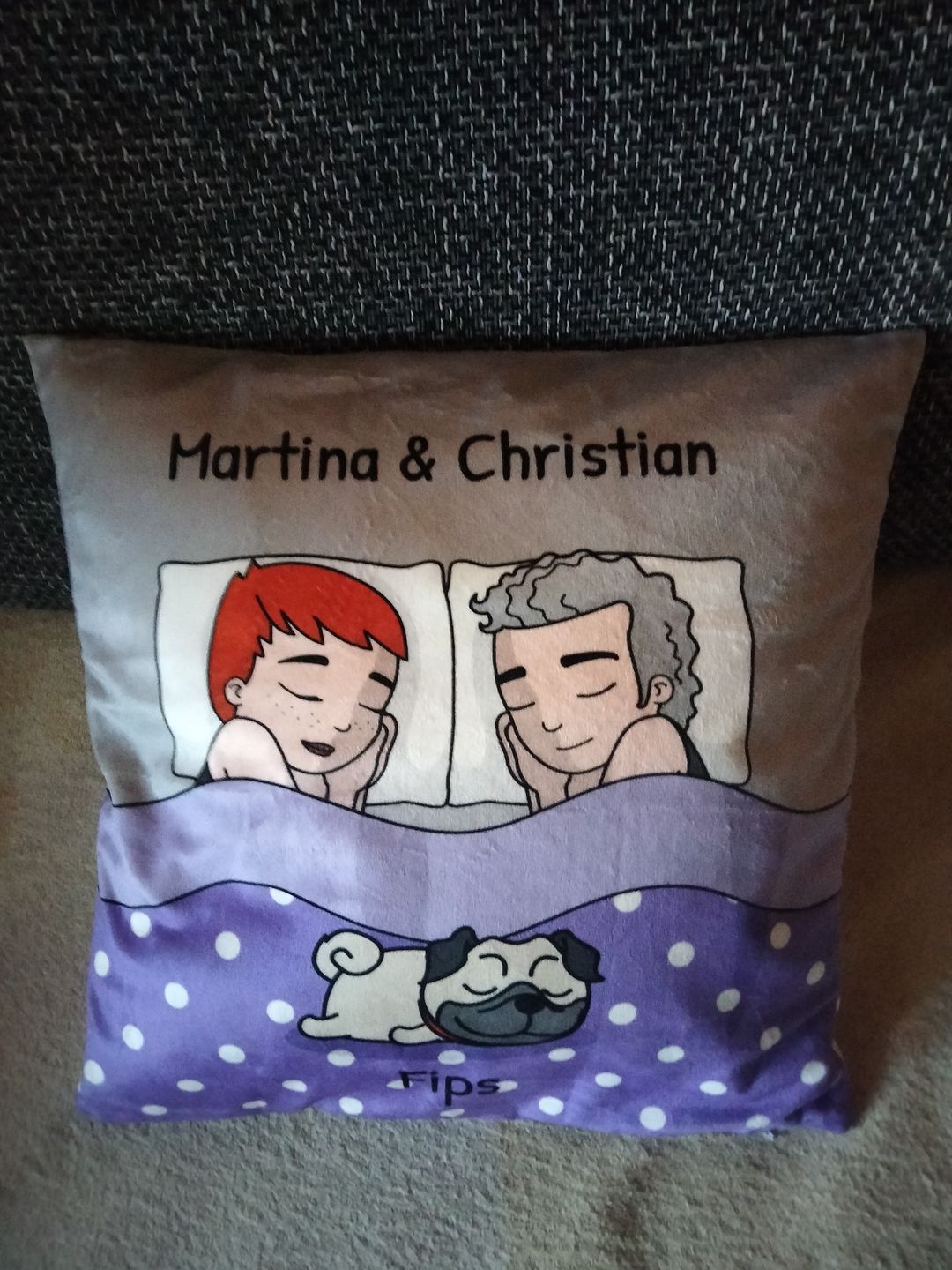 Customer photo review of Kuschelzeit mit Fellnasen - Individuelles Kissen