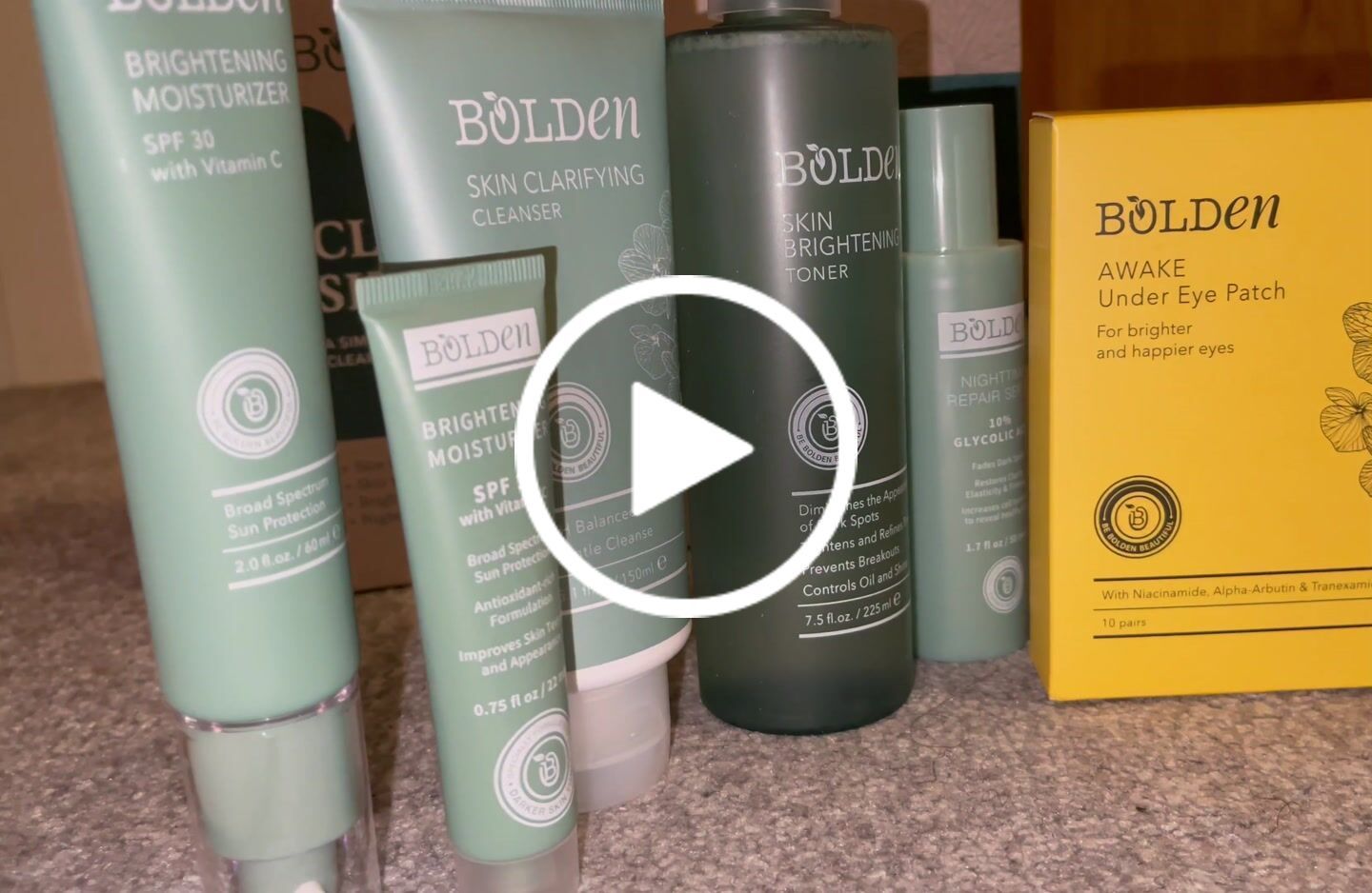 Customer video review of Bolden Clear Skin Kit