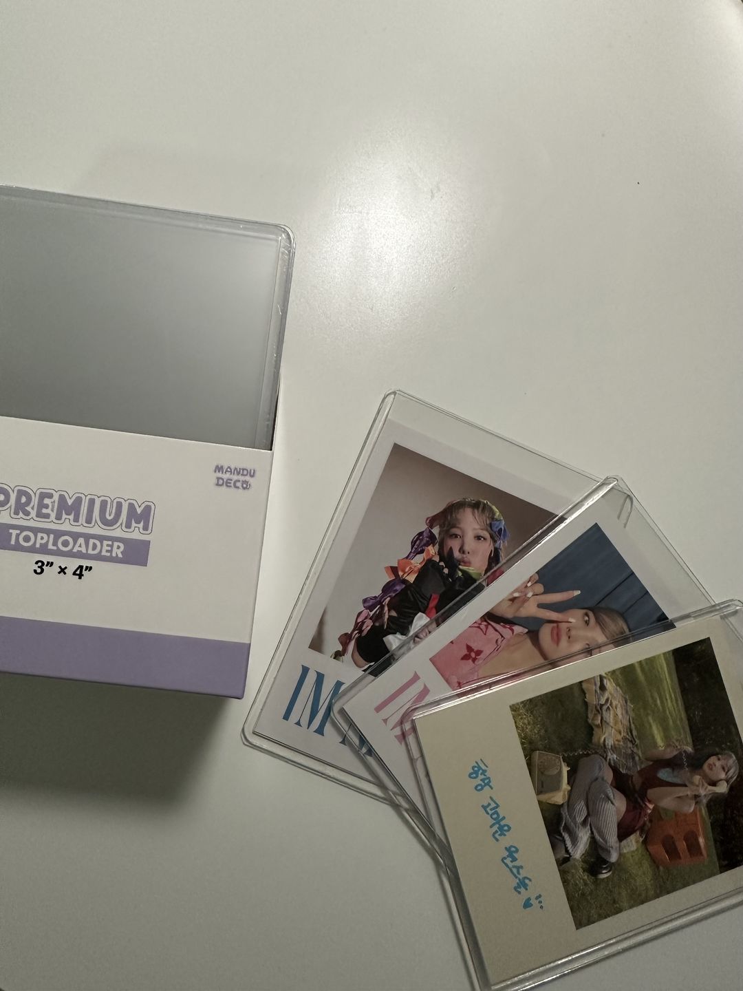 Customer photo review of PREMIUM CLEAR 3 X 4" TOPLOADER
