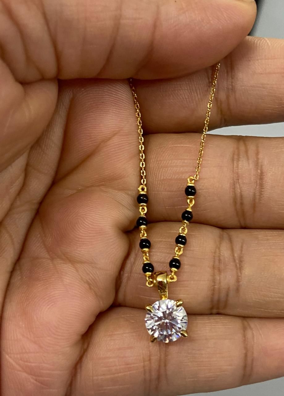 Customer photo review of Royal Diamond Mangalsutra | BIS Hallmarked | 18k Gold Vermeil