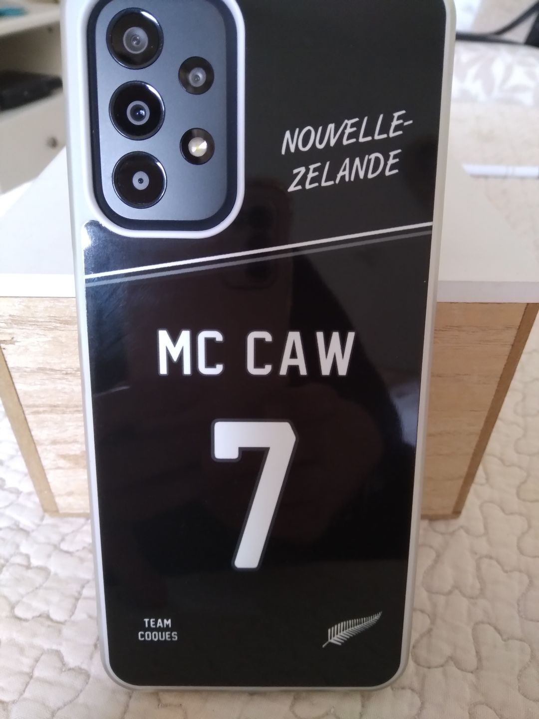 Customer photo review of Coque rugby NOUVELLE ZELANDE ALL BLACKS personnalisable - TEAMCOQUES