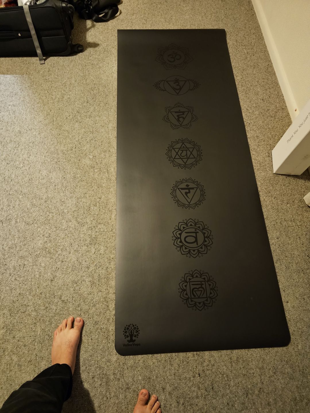 Customer photo review of Black Yoga Mat