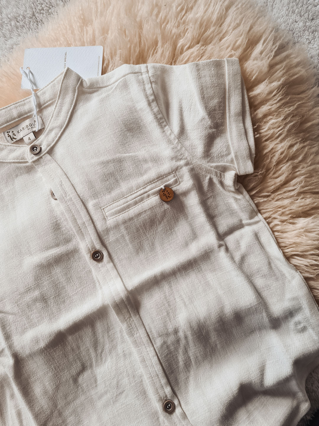 Customer photo review of Koa Boys Shirt - White