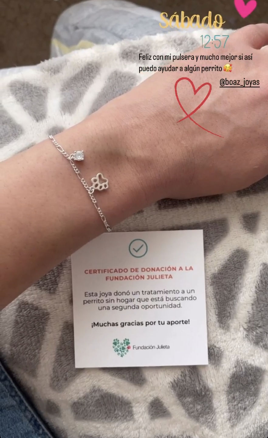 Customer photo review of PULSERA JULIETA PLATA