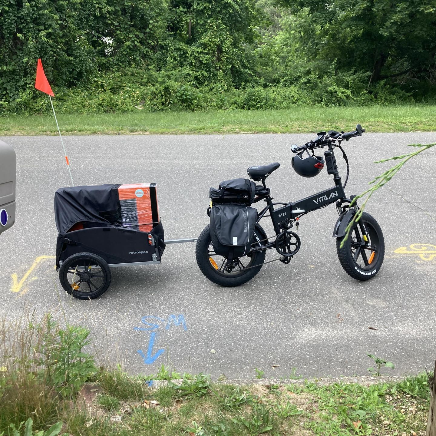 Customer photo review of V3 Folding Fat Tires Adult All Terrain Electric Bike