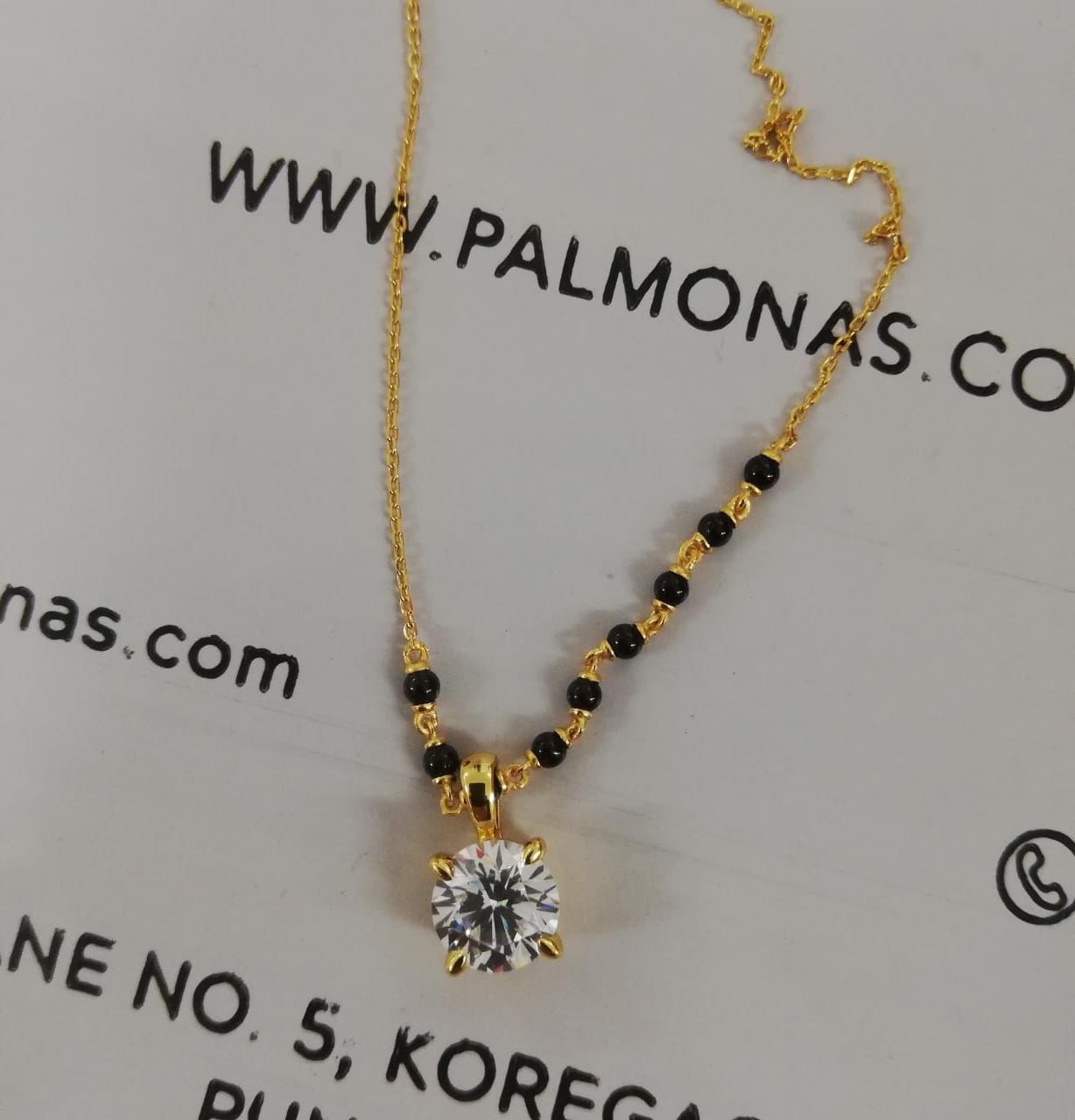 Customer photo review of Royal Diamond Mangalsutra | BIS Hallmarked | 18k Gold Vermeil