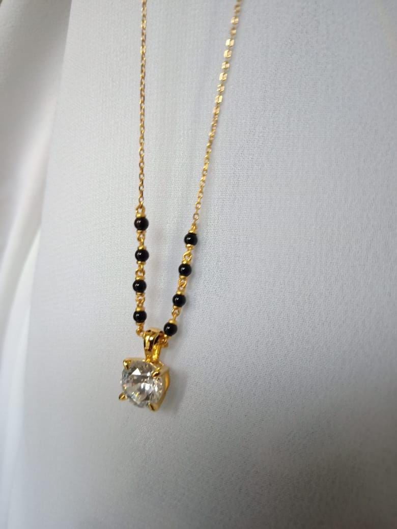 Customer photo review of Royal Diamond Mangalsutra | BIS Hallmarked | 18k Gold Vermeil