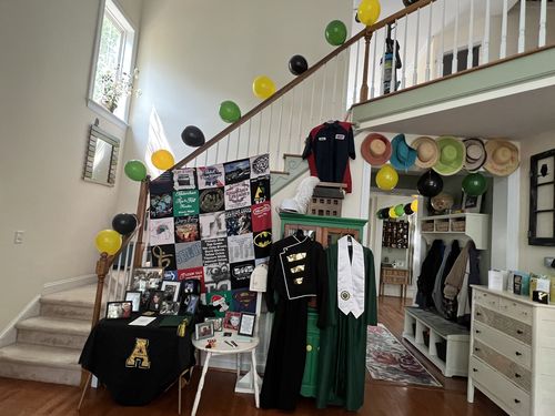 T-shirt quilt featuring appalachian state university football by Audra from NC