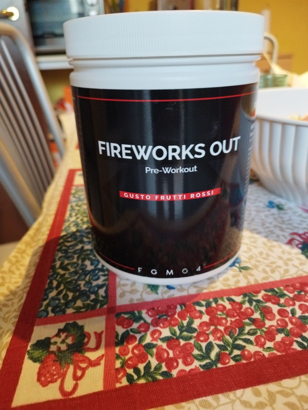 Customer photo review of Fireworks Out Pre-workout Frutti Rossi 500gr