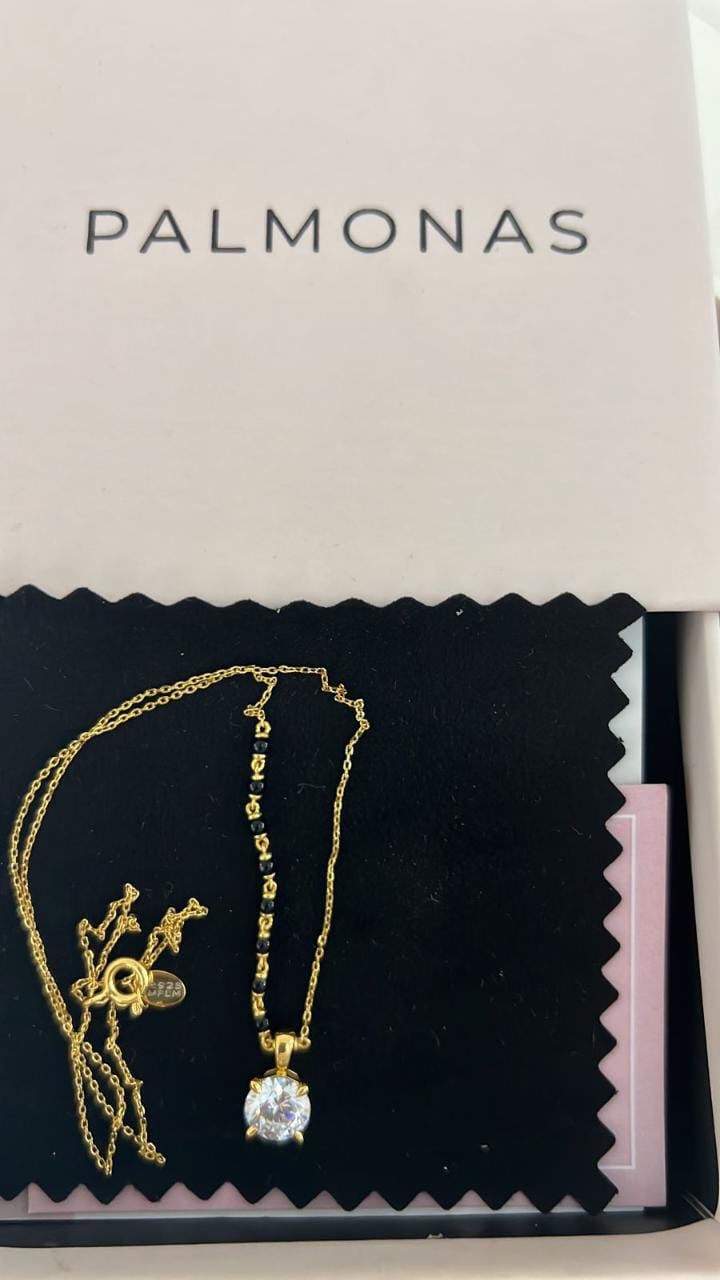 Customer photo review of Royal Diamond Mangalsutra | BIS Hallmarked | 18k Gold Vermeil