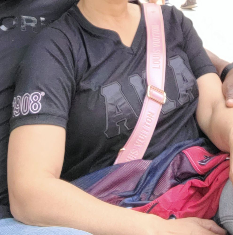 Customer photo review of AKA Blackout V Neck Tee