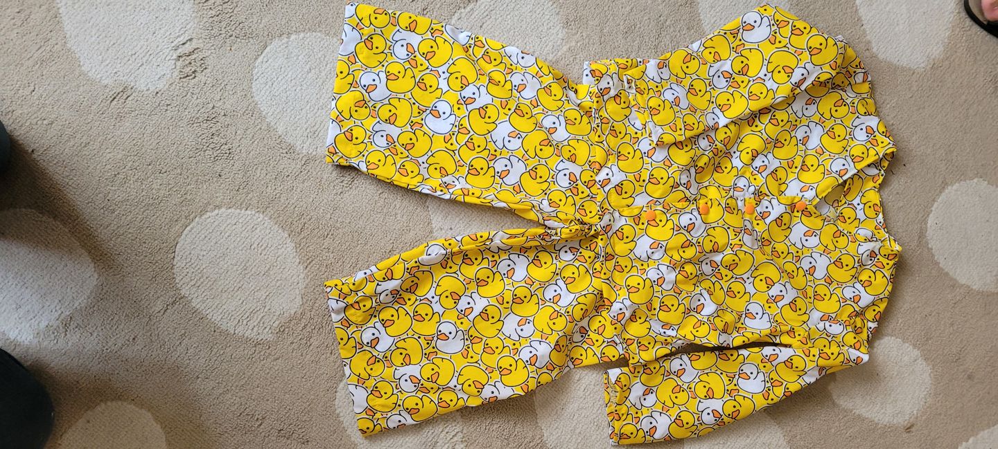 Customer photo review of Yellow and White Rubber Ducks Polycotton Fabric