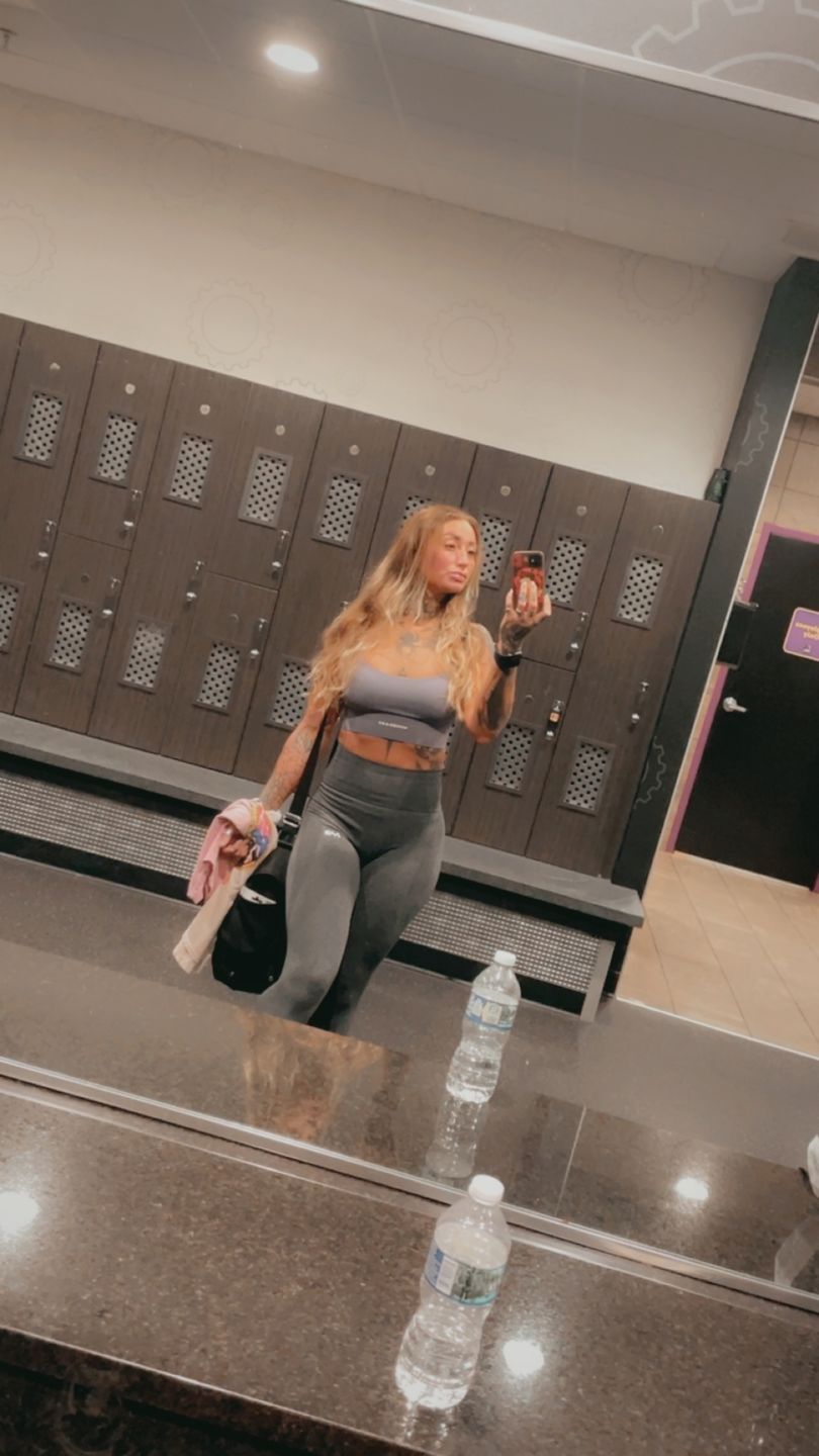 Customer photo review of Butter Y Top - Cobalt